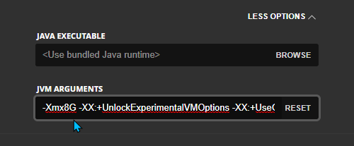 add more maximum memory for java mac